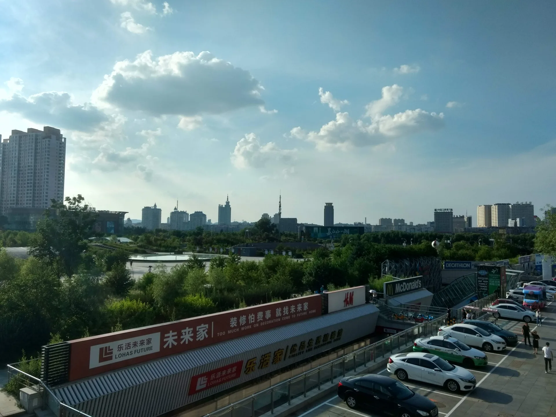 The Songhua River at Century Square in Jilin City